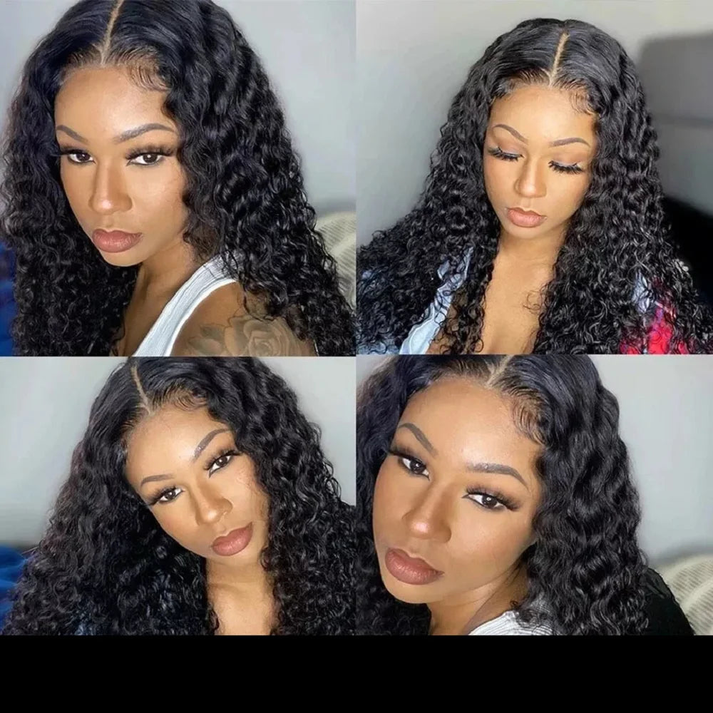 Pink Pearle 4x4 Deep Wave Lace Front Glueless Human Hair Wig