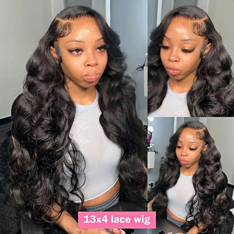 Pink Pearle Body Wave Human Hair Lace Wigs